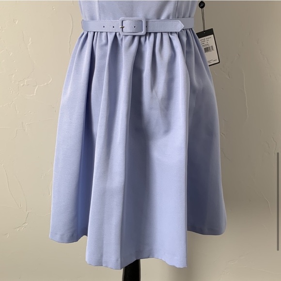 Adrianna Papell Cap Sleeve Belted Party Dress - Picture 6 of 11